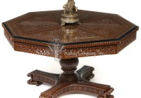 Octagonal Table with Pedestal Base